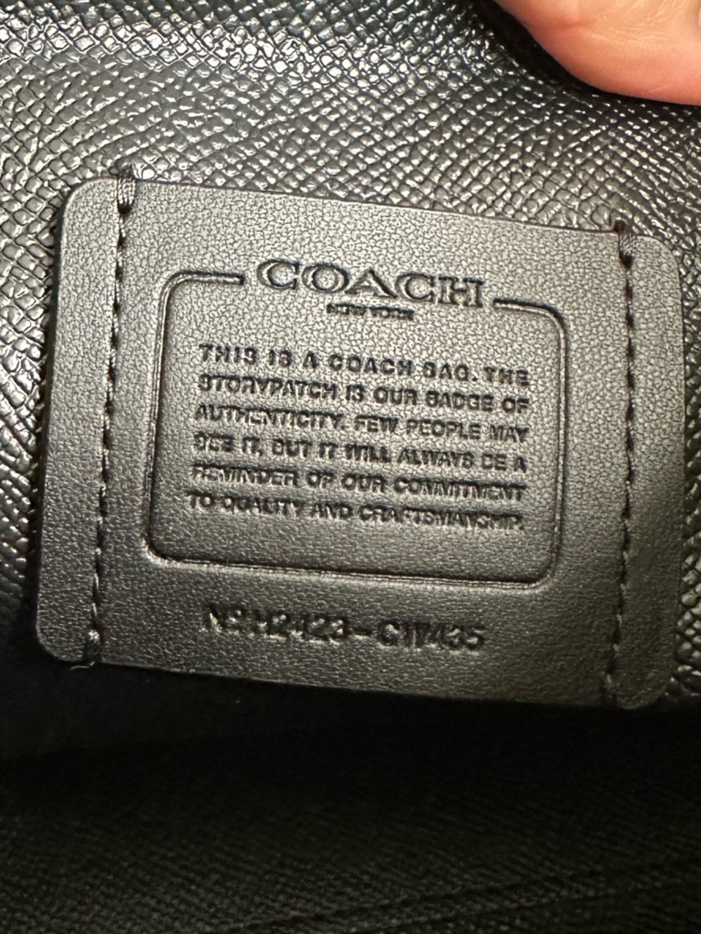 #92. Coach Mollie Tote 25 Heart Bolt Print 2-Way Bag CW435 Black New with Tag - Picture 12 of 13